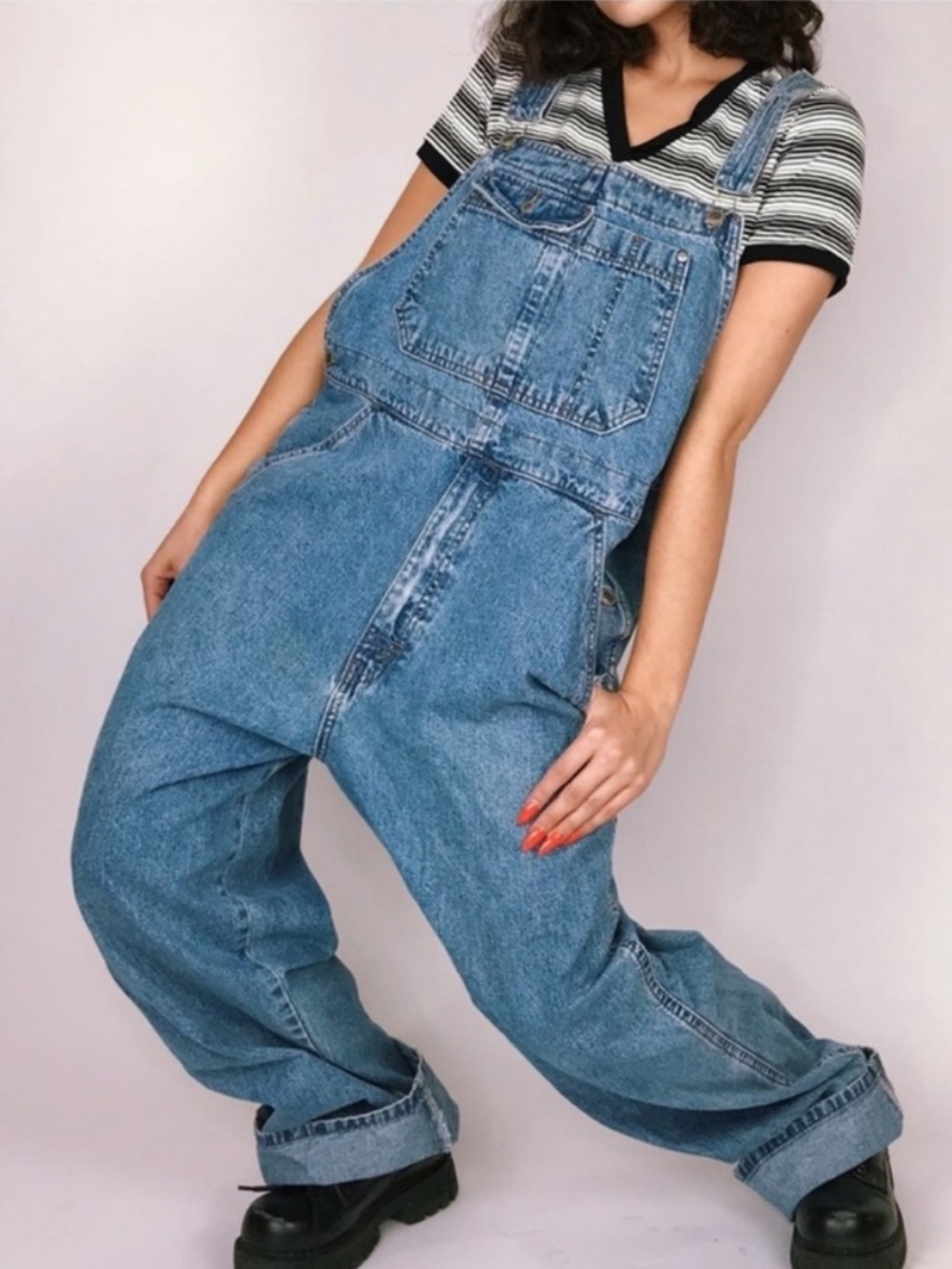 Vintage Levi's Silver Tab 90’s Blue Denim Unisex Overalls Medium